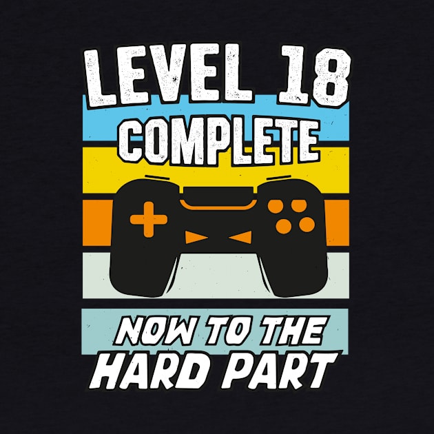 Level 18 Birthday Video Games 18th Bday by Foxxy Merch